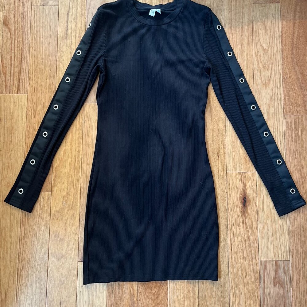 WEEKDAY BLACK PARTY DRESS - WITH SLEEVE DETAIL